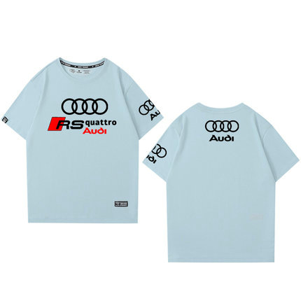 T-shirt RS Audi Quattro Imprimé Col Rond Homme Manches Courtes